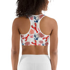 Cute Lobster Sports Bra
