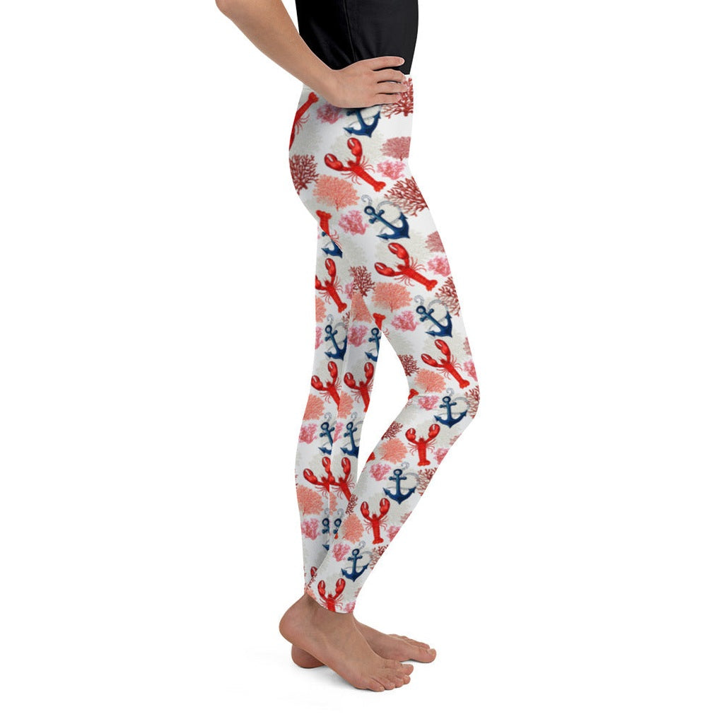 Cute Lobster Youth Leggings