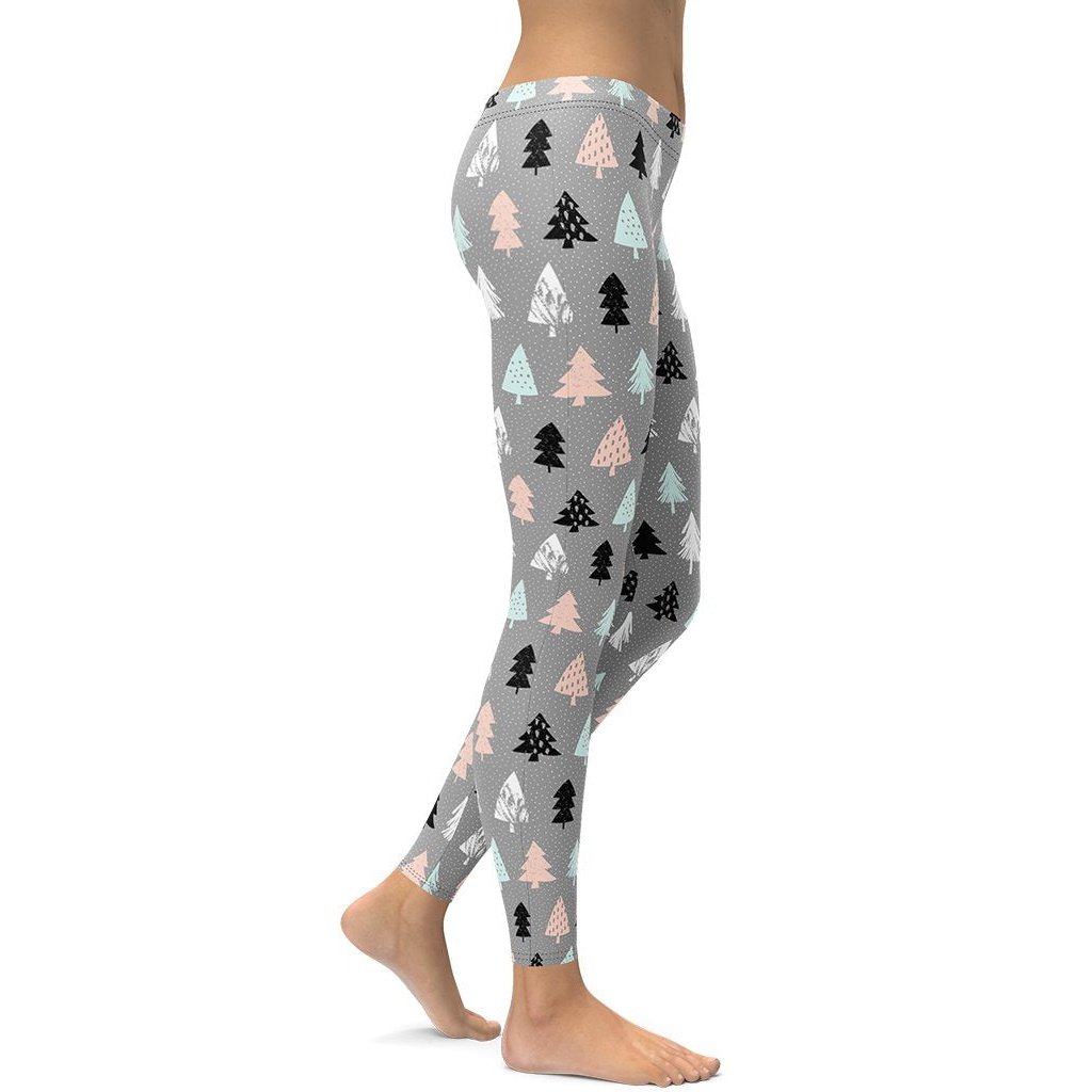Cute Minimalistic Christmas Leggings - FiercePulse - Premium Workout Leggings - Yoga Pants