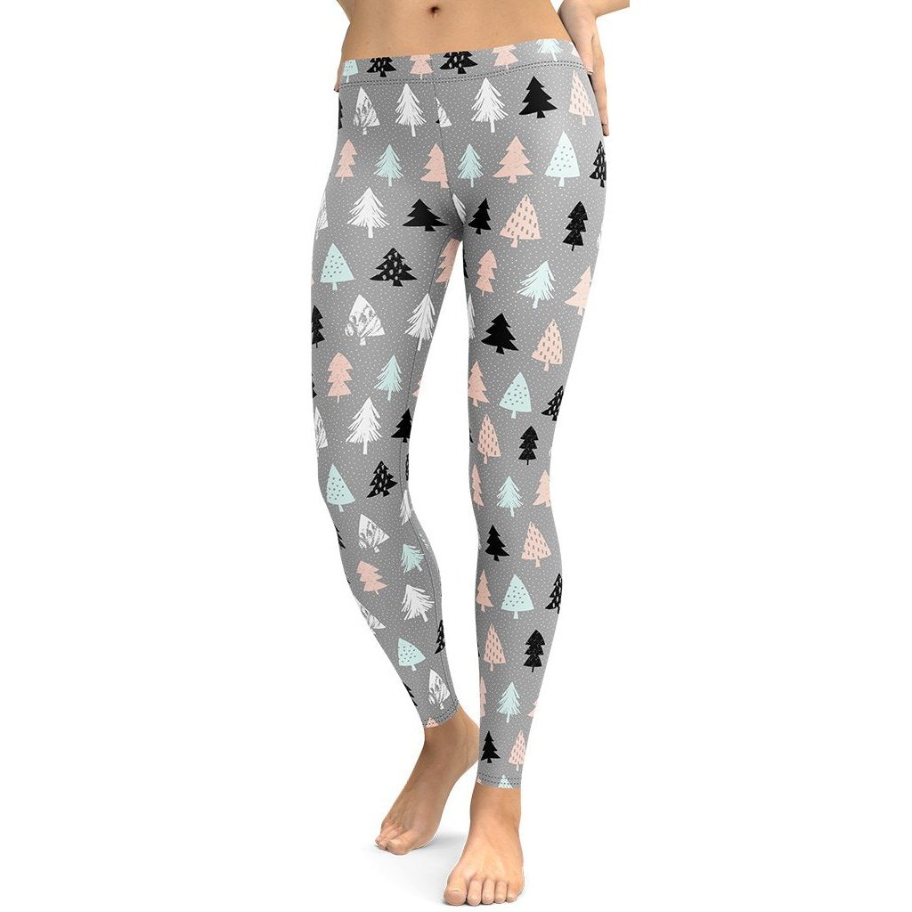 Cute Minimalistic Christmas Leggings - FiercePulse - Premium Workout Leggings - Yoga Pants
