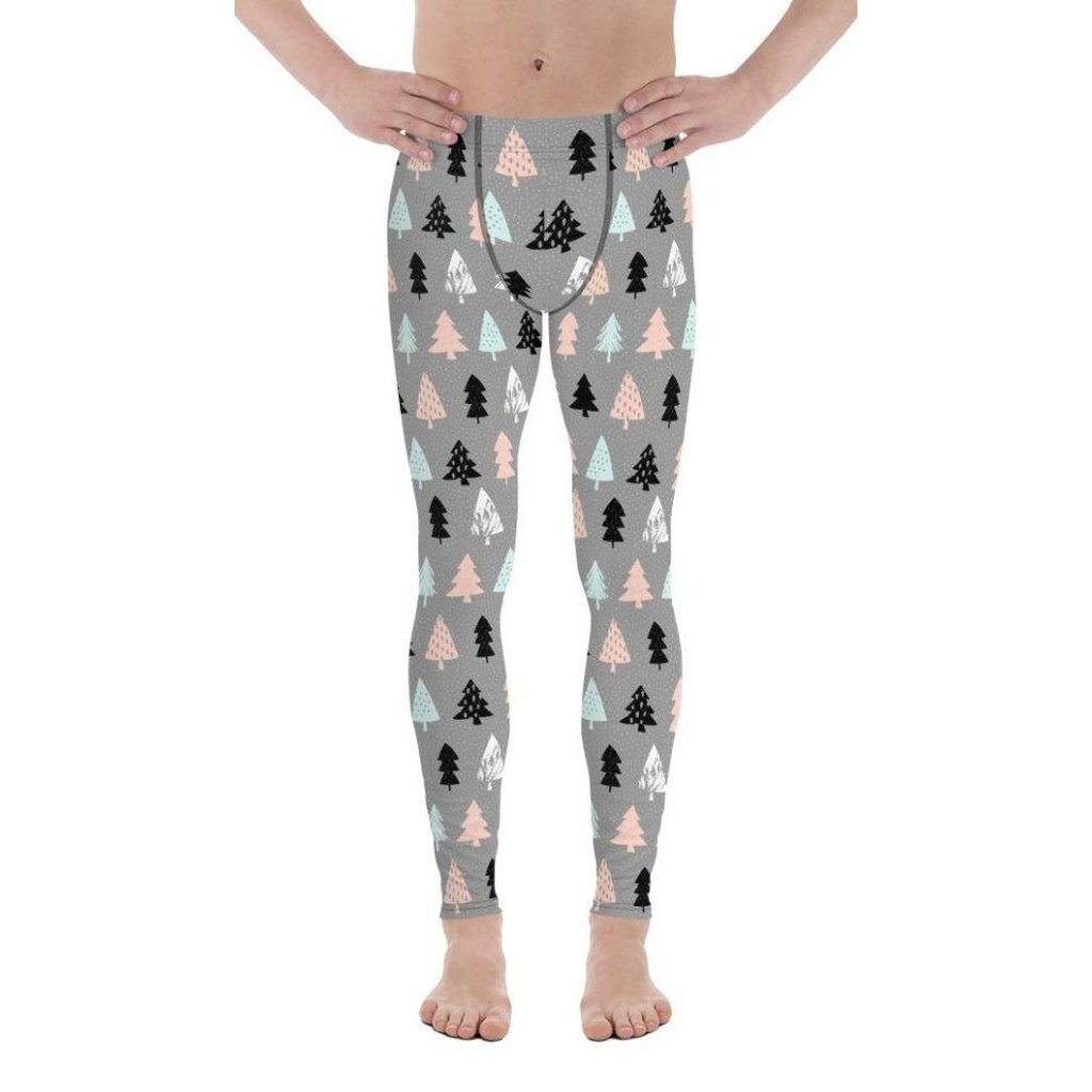 Cute Minimalistic Christmas Men's Leggings
