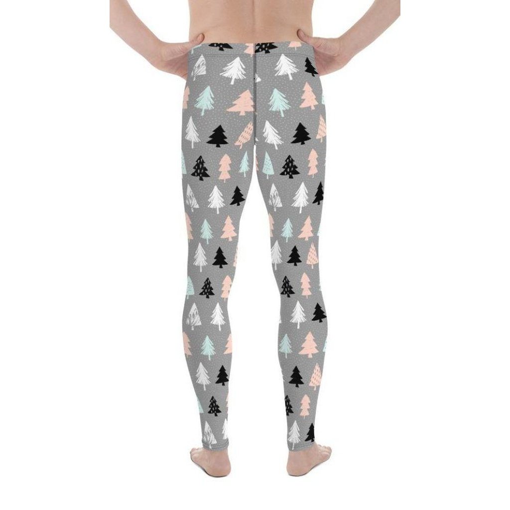 Cute Minimalistic Christmas Men's Leggings