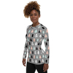 Cute Minimalistic Christmas Rash Guard