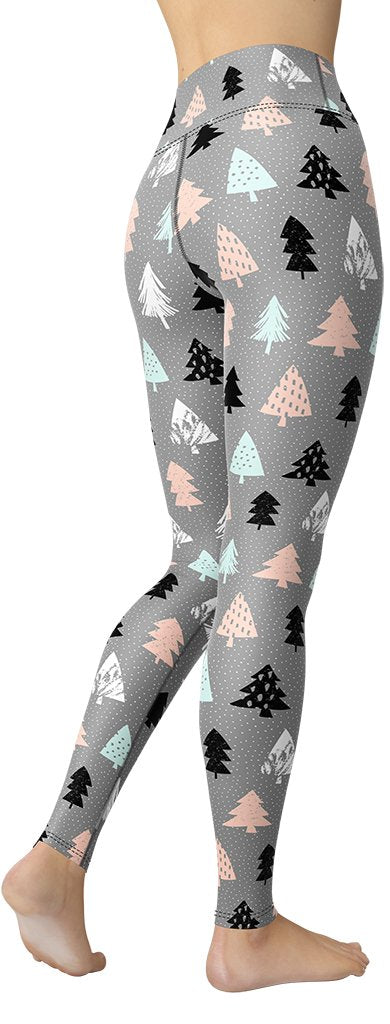 Cute Minimalistic Christmas Yoga Leggings