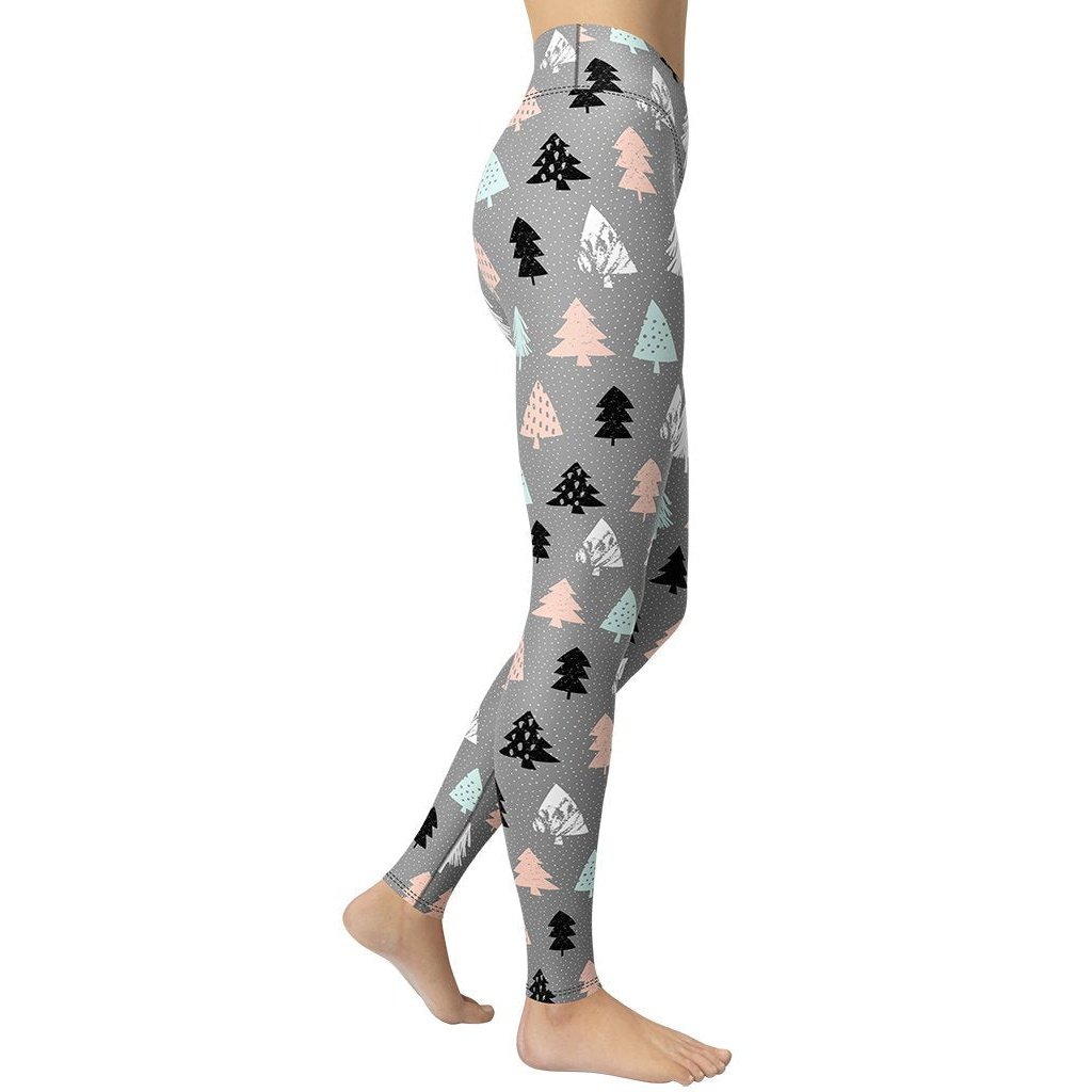 Cute Minimalistic Christmas Yoga Leggings - FiercePulse - Premium Workout Leggings - Yoga Pants