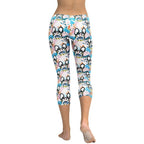 Cute Puppy Print Capris