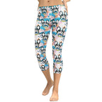 Cute Puppy Print Capris