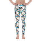 Cute Puppy Print Men's Leggings