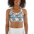 Cute Puppy Print Sports Bra