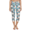 Cute Puppy Print Yoga Capris