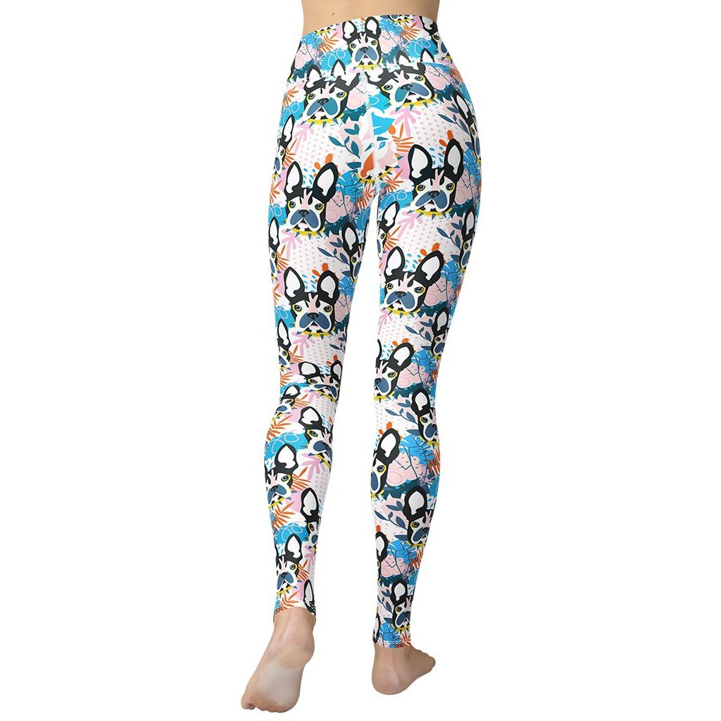 Cute Puppy Print Yoga Leggings