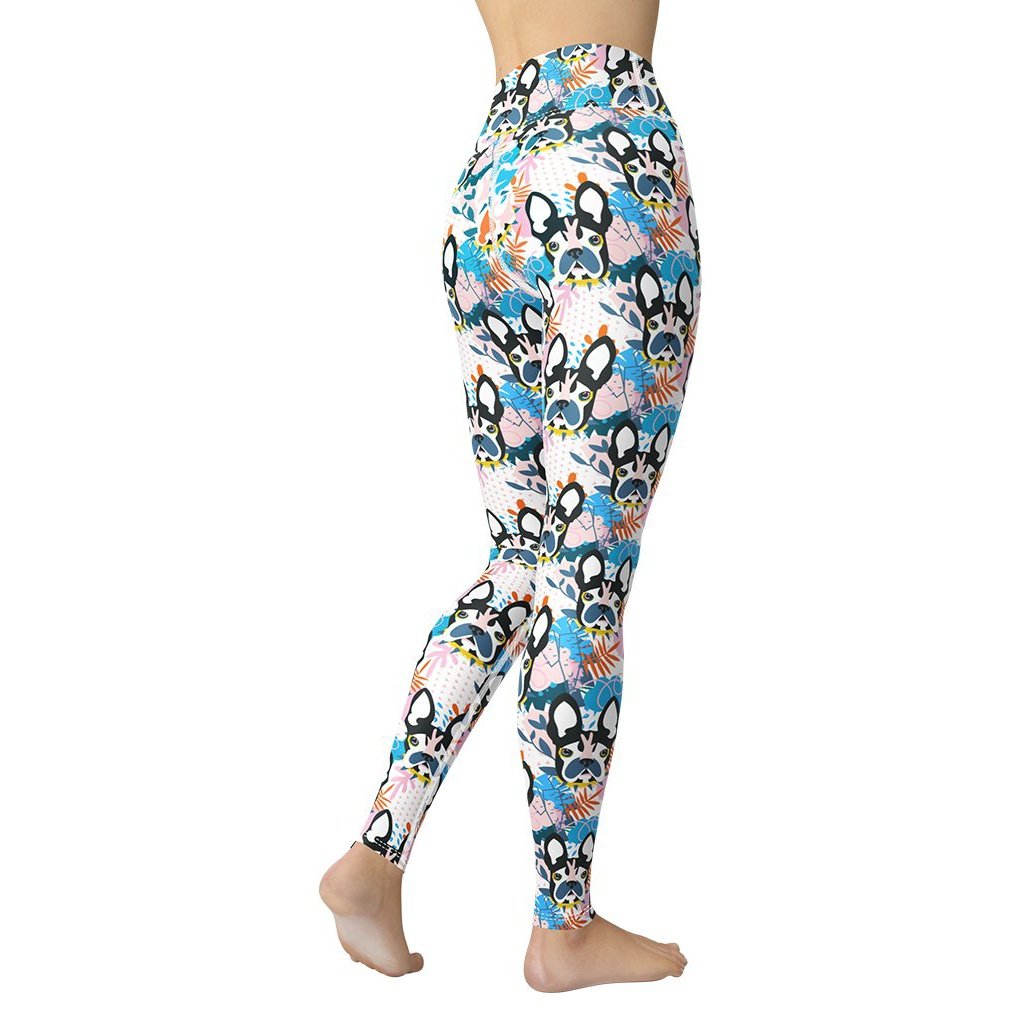 Cute Puppy Print Yoga Leggings