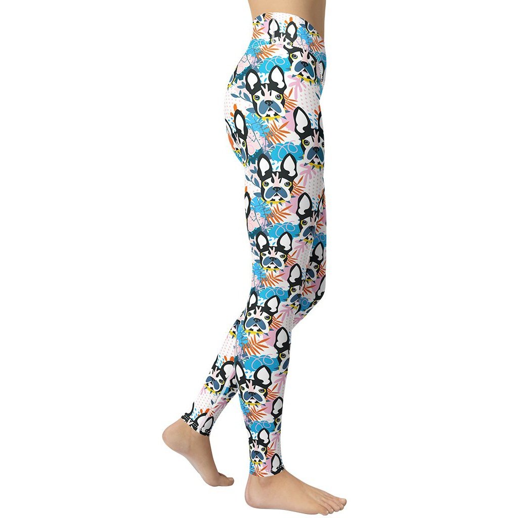 Cute Puppy Print Yoga Leggings