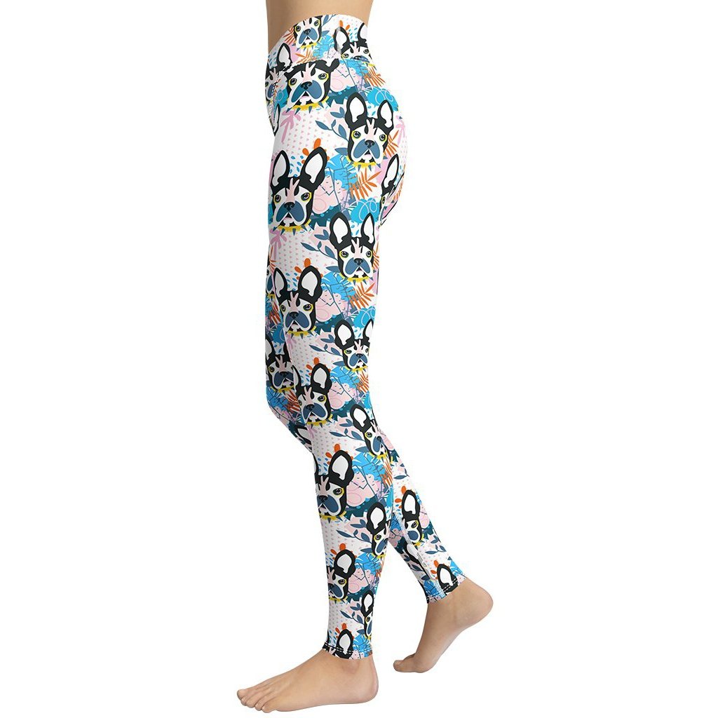 Cute Puppy Print Yoga Leggings