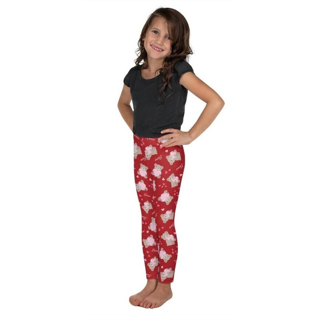 Cute Teddy Bear Kid's Leggings