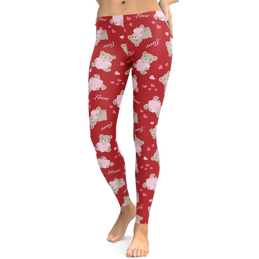Cute Teddy Bear Leggings