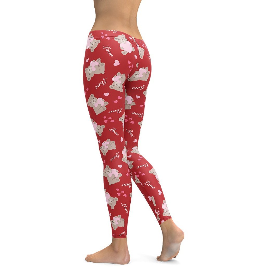 Cute Teddy Bear Leggings