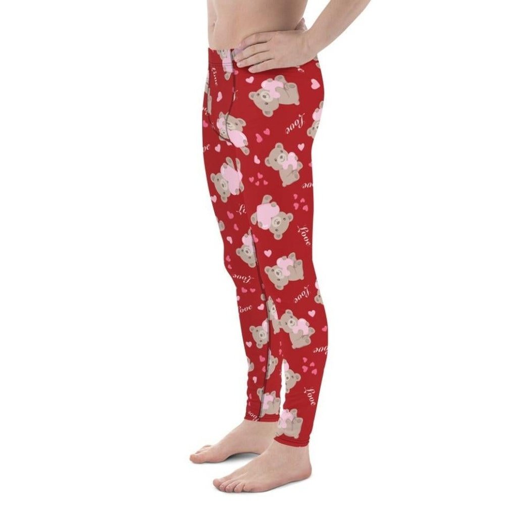 Cute Teddy Bear Men's Leggings