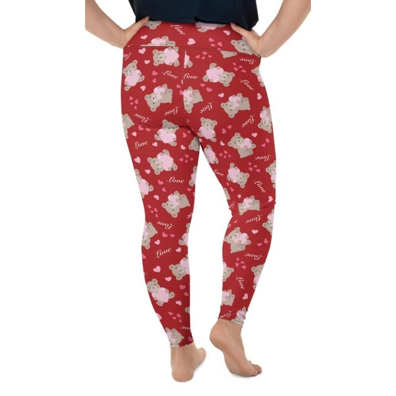 Cute Teddy Bear Plus Size Leggings