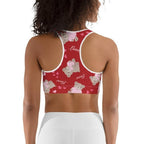 Cute Teddy Bear Sports Bra
