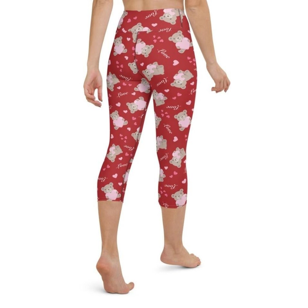 Cute Teddy Bear Yoga Capris