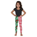 Cute Two Pattern Christmas Kid's Leggings