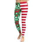 Cute Two Pattern Christmas Leggings