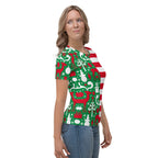 Cute Two Pattern Christmas T-shirt