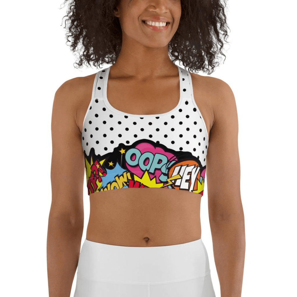 Cutest Pop Art Sports Bra