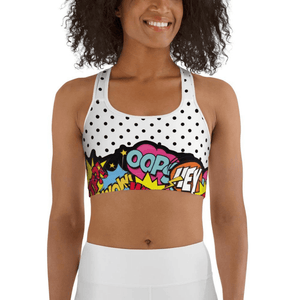 Cutest Pop Art Sports Bra