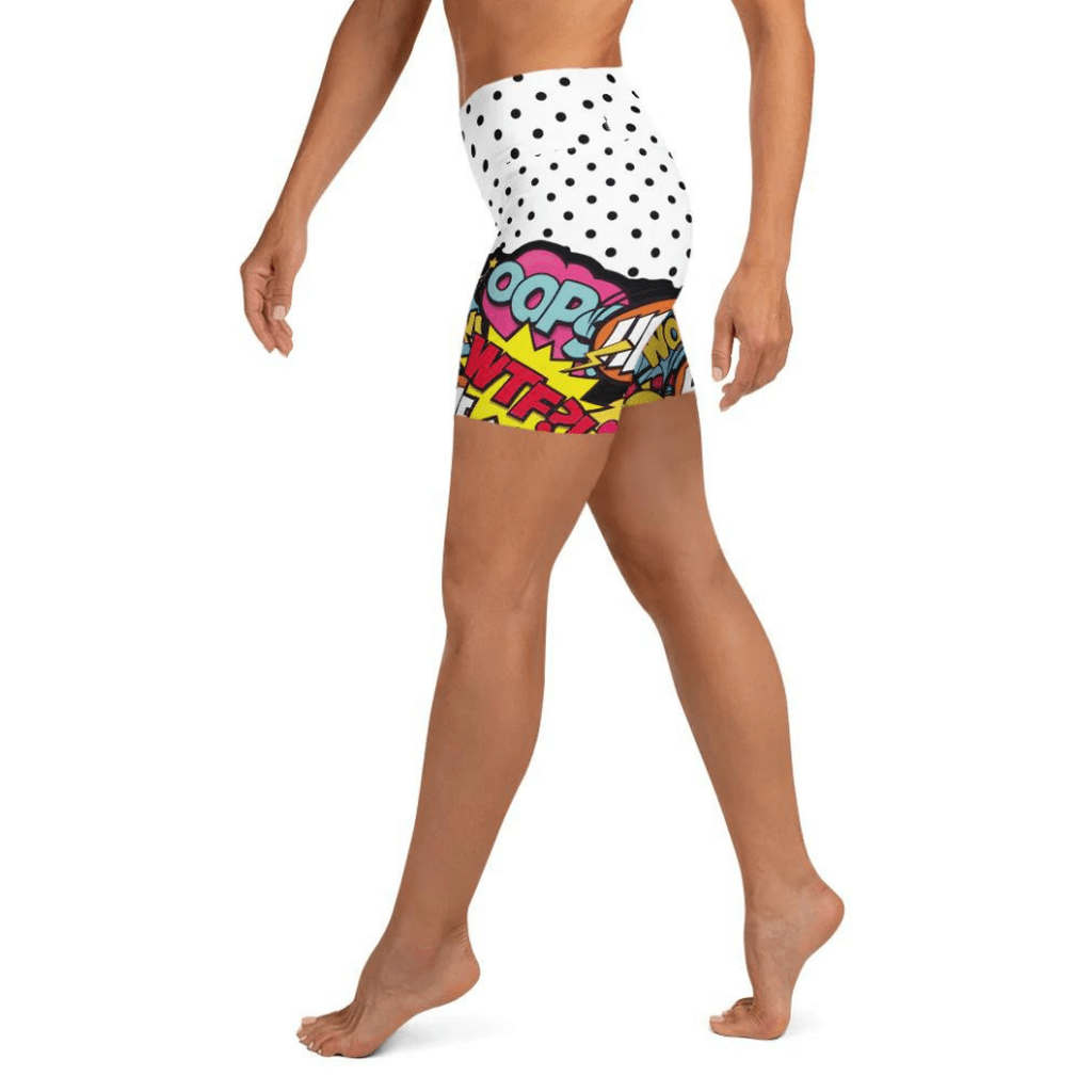 Cutest Pop Art Yoga Shorts
