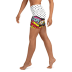 Cutest Pop Art Yoga Shorts