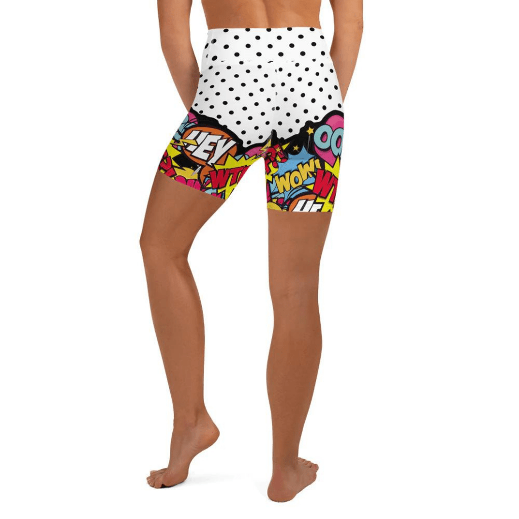 Cutest Pop Art Yoga Shorts