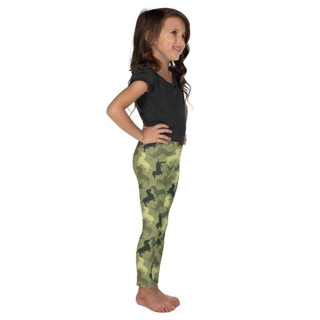 Dachshund Camo Kid's Leggings