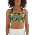 Dachshund Camo Sports Bra