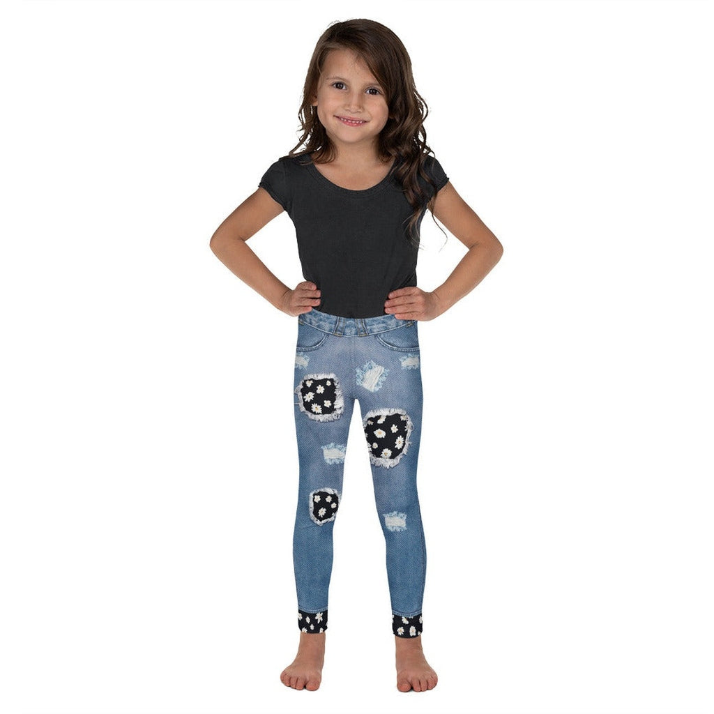 Daisy Denim Kid's Leggings