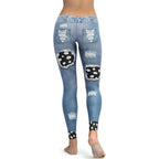 Daisy Denim Leggings