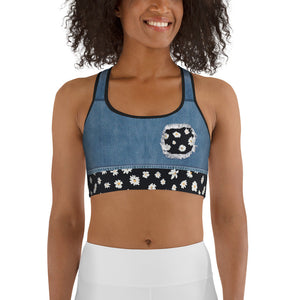 Daisy Denim Sports Bra