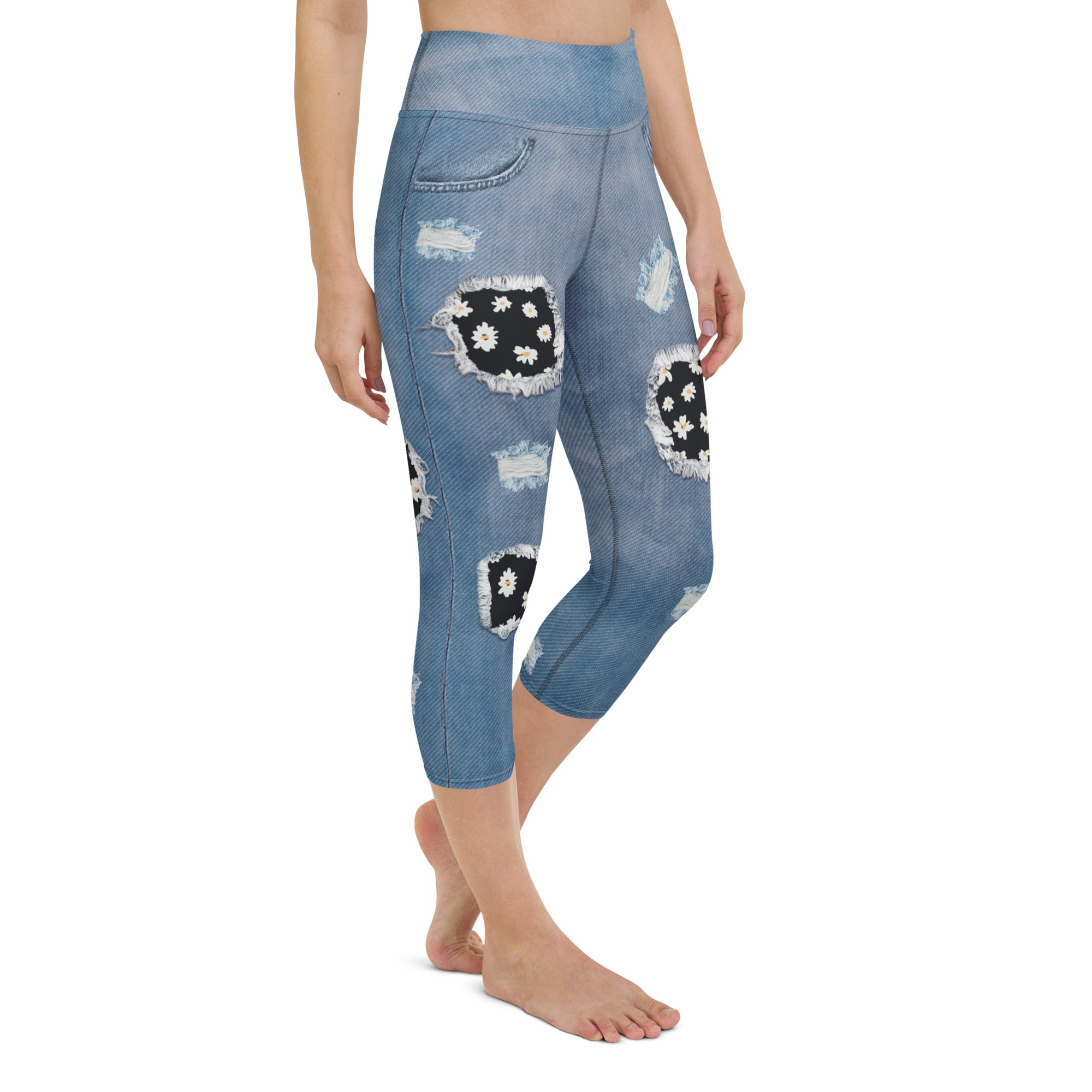 Daisy Denim Yoga Capris