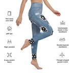 Daisy Denim Yoga Leggings