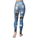 Daisy Denim Yoga Leggings