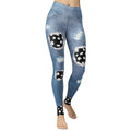 Daisy Denim Yoga Leggings