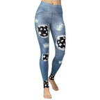 Daisy Denim Yoga Leggings