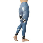 Daisy Denim Yoga Leggings