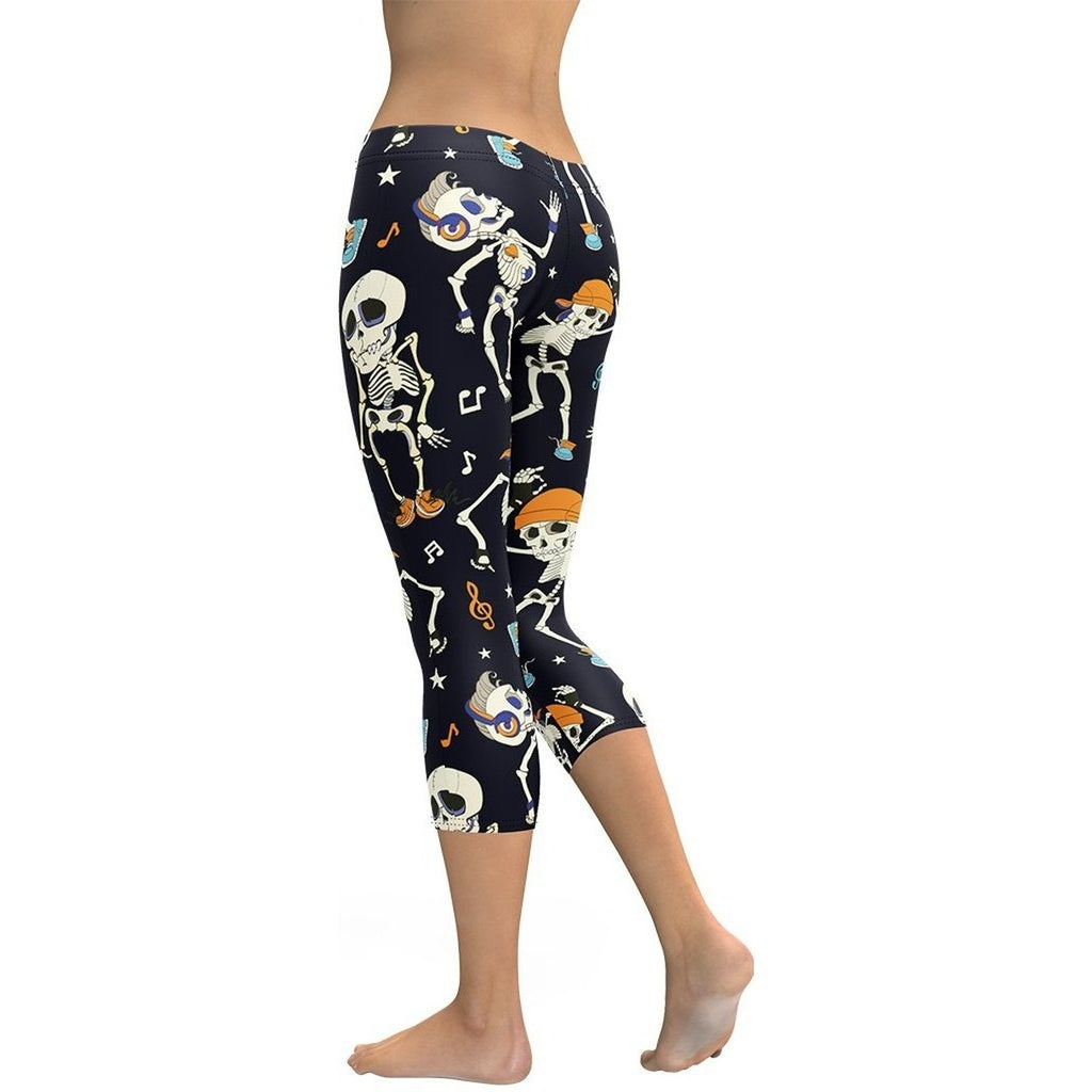 Dancing Skeletons Capris