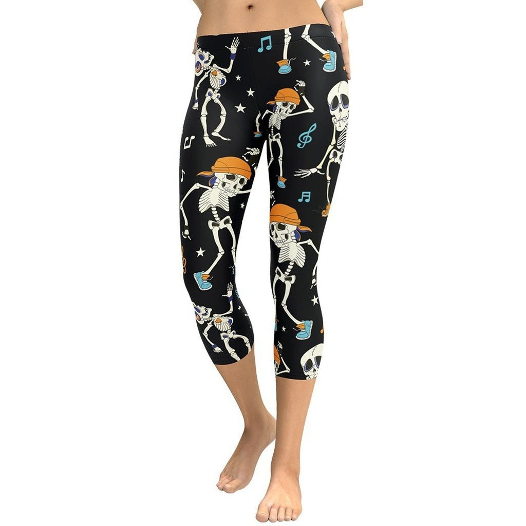 Dancing Skeletons Capris