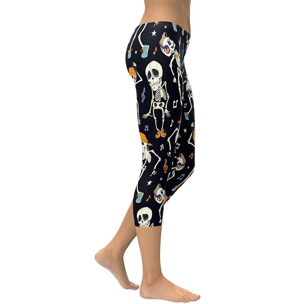 Dancing Skeletons Capris