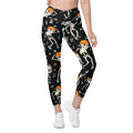 Dancing Skeletons Crossover Leggings With Pockets