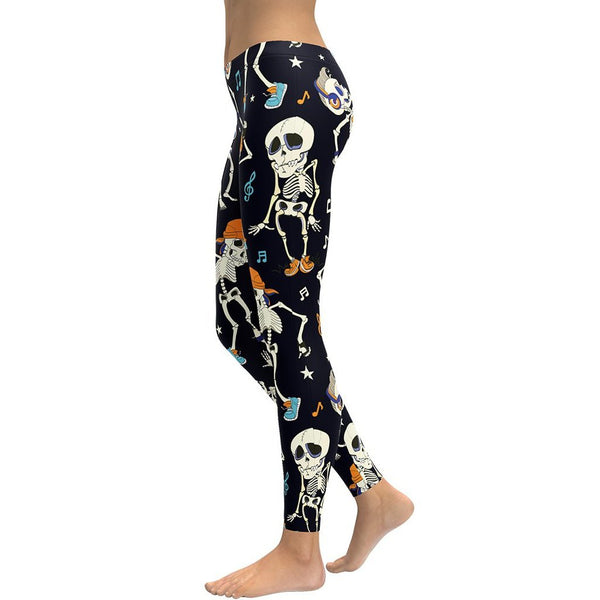 Gift Search | Black Skeleton Leggings