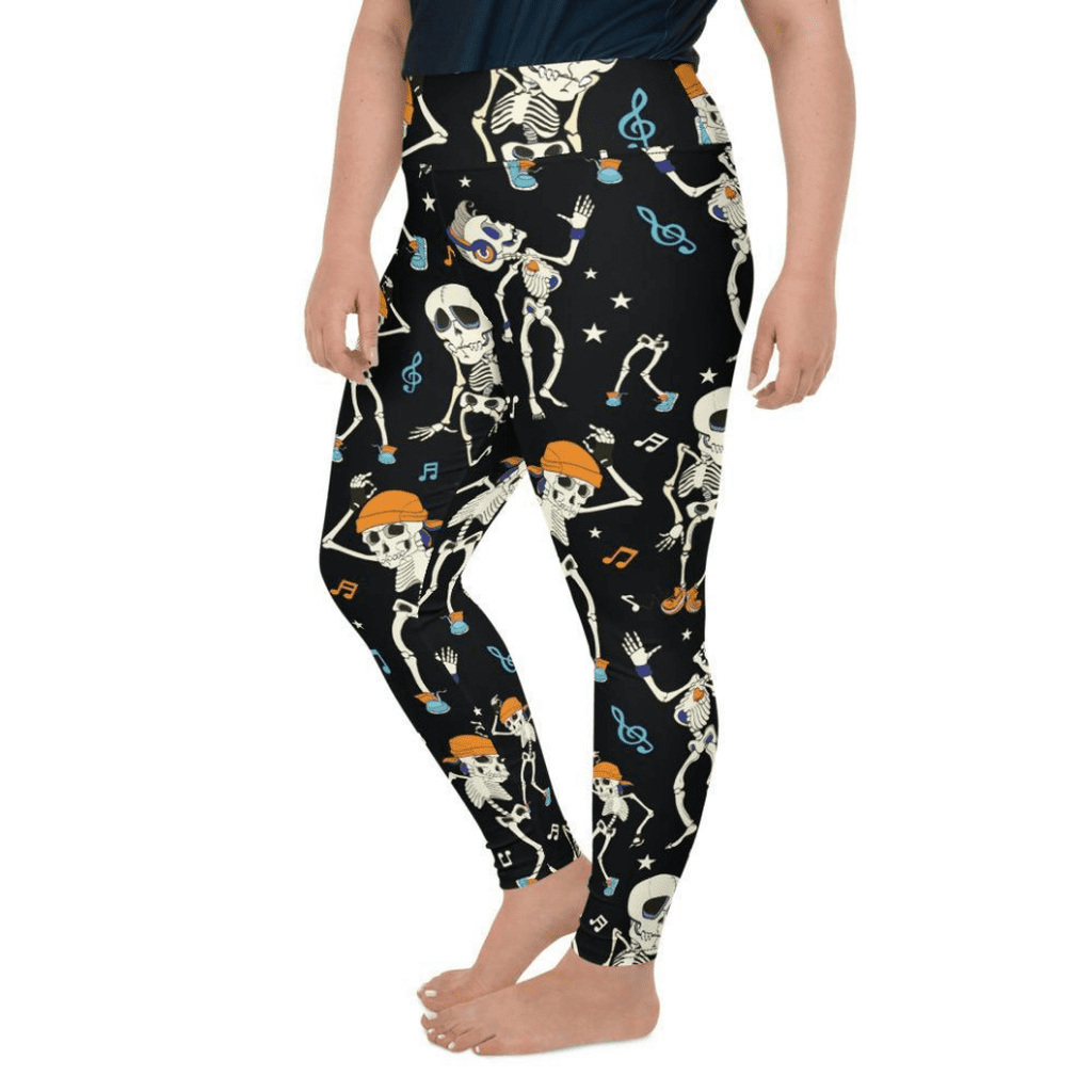 Dancing Skeletons Plus Size Leggings